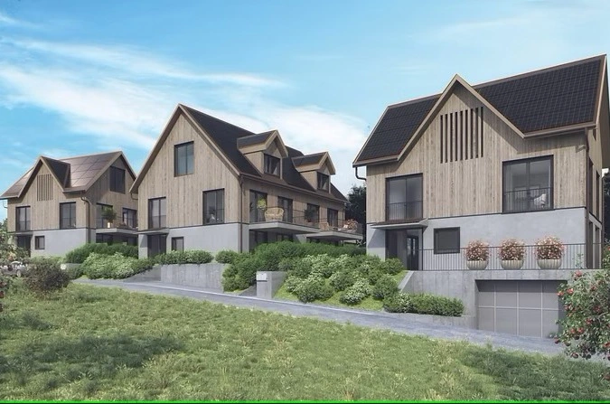 Projekt Neubau 5 Einfamilienhäuser Rietlistrasse Grüningen